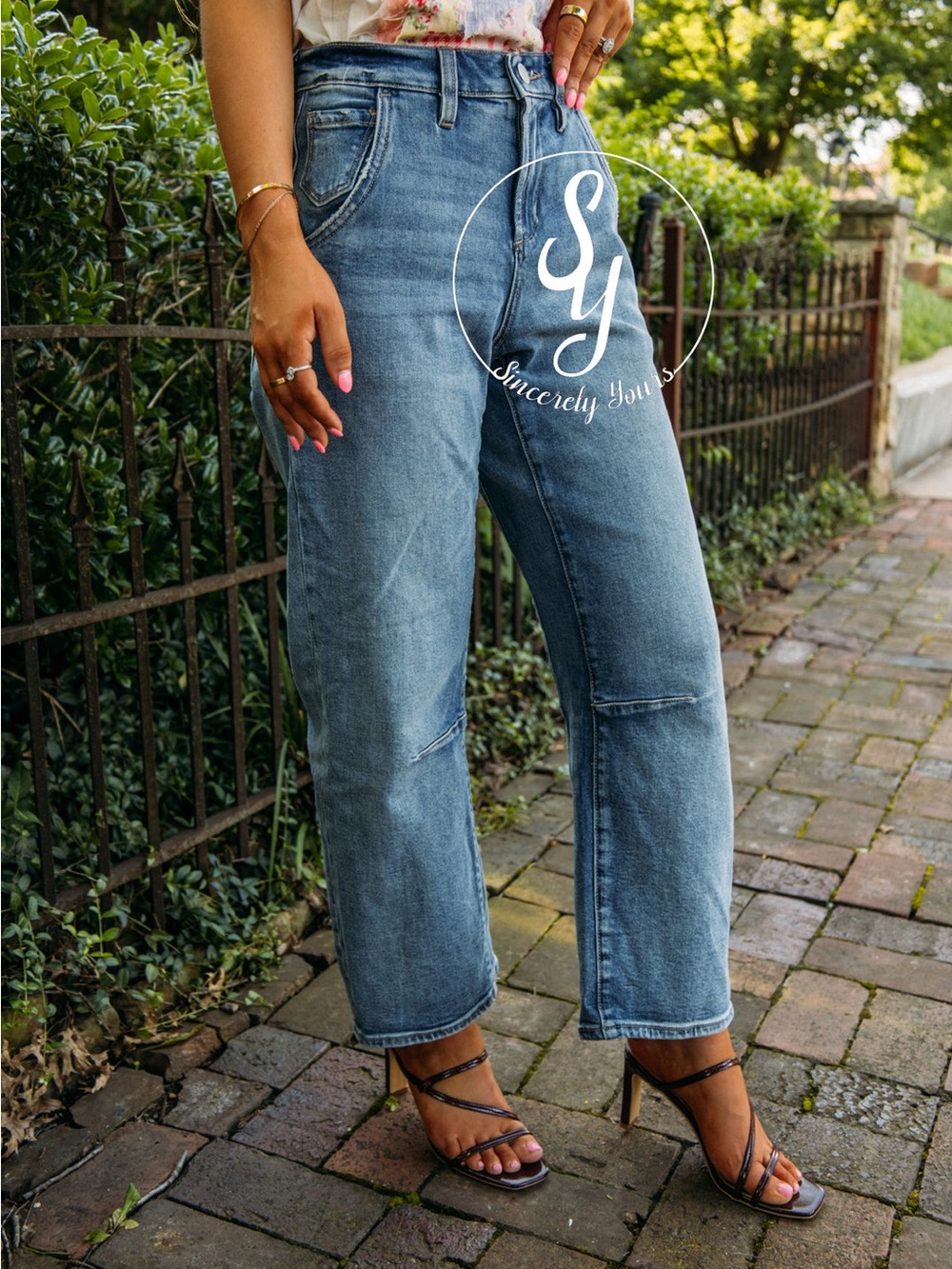 Dear John High-Rise Wide Leg Jeans - Medium Blue